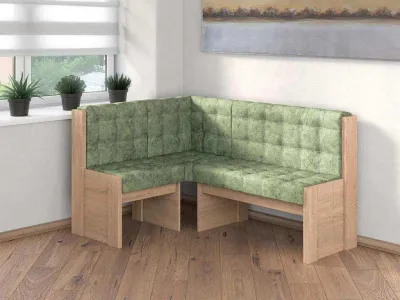 Угловая скамья Квадро дуб сонома/Мохито