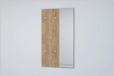 Эго Вешалка с зеркалом ВЗ-1 (Дуб Золотой)