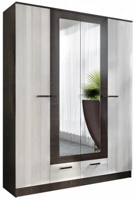 Адель Шкаф 1,6 + полки, Венге/лоредо