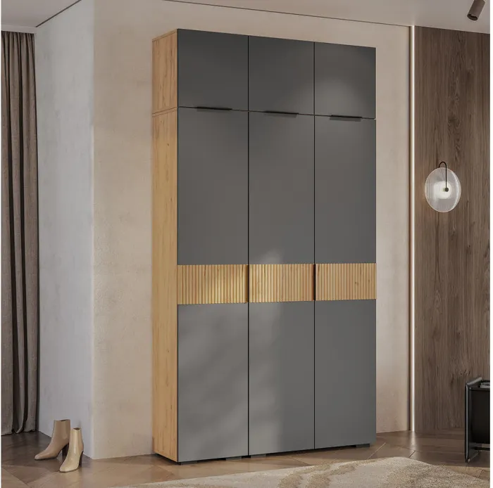 Шкаф навесной "Сандра" ШКН-03 Крафт/Графит