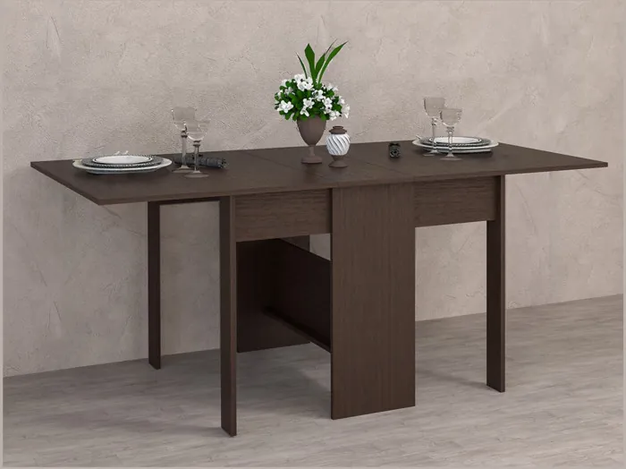 Стол обеденный-книжка ЛДСП (Ясень шимо светлый)