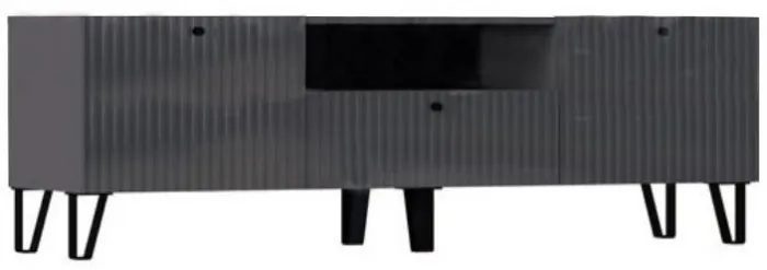 Оливия Тумба ТВ (малая) (Белый глянец, Белый)