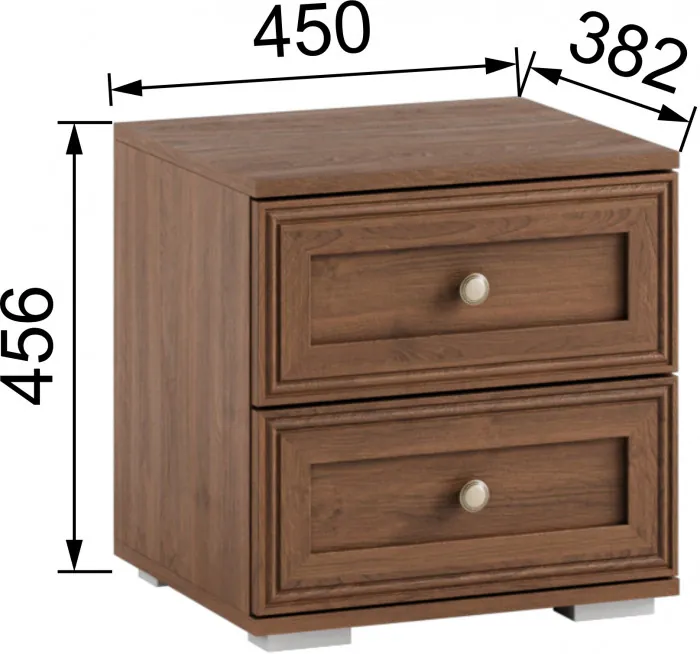 Ричард Тумба прикроватная РТ-20, Орех донской