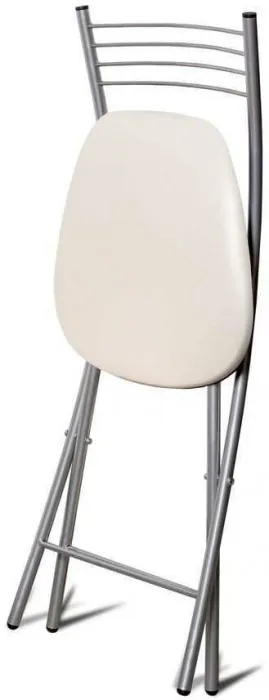 Стул Хлоя Складной Серебро/ Борнео милк