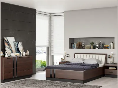 Модульная спальня Магнолия (Орех)