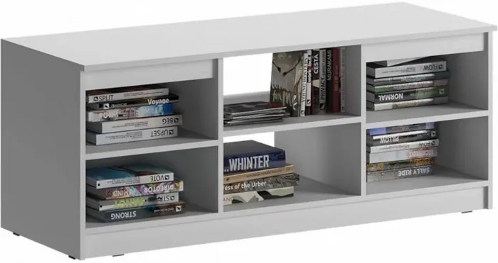 Челси Тумба ТВ (Белый глянец, Белый)