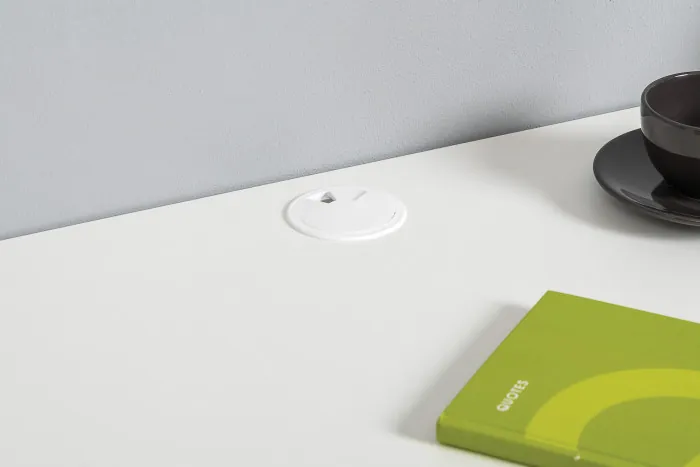 Торонто Компоновка № 04, цвет белый шагрень/стальной серый, ШхГхВ 240х53,1х195,7 см., универсальная сборка