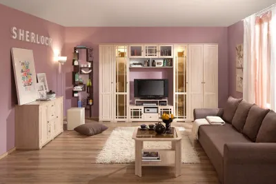 Гостиная Шерлоск. Комплект 1, дуб сонома