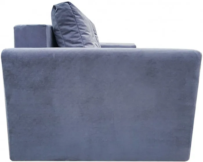 Диван-еврокнижка Амстердам L, 145х190, велюр серый