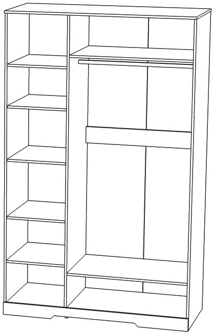 Модульная детская комната "Атланта", набор 2 - Бетон пайн светлый