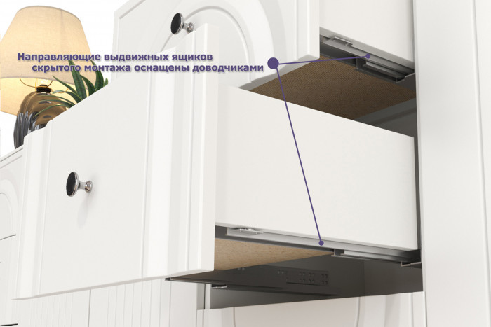 Валенсия Гостиная № 084, цвет ЛДСП белый шагрень/МДФ белый шагрень, ШхГхВ 350,3х38,3х225,2 см., универсальная сборка