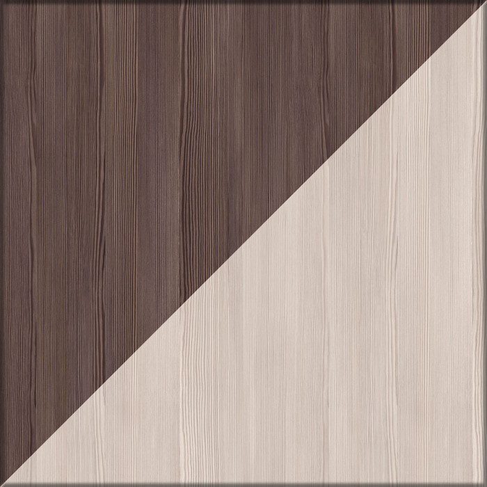 Лира ГК 2-3814+2-3814бод.тем/св Вешалка с зеркалом, цвет бодега тёмный/бодега светлый, ШхГхВ 200х28х135 см., универсальная сборка