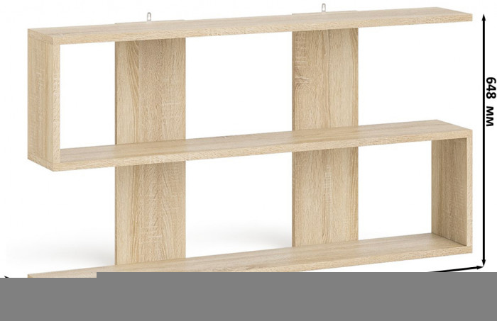 Мори Стол письменный МСП1200.1 + Тумба ТМП400.1 + Полка 1200, цвет дуб сонома/белый, ШхГхВ 160,8х50х209,6 см., универсальная сборка