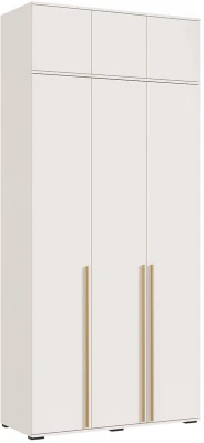 Норд Шкаф трехстворчатый + Антресоль Кашемир, золото