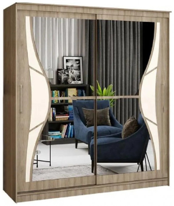 Шкаф-купе Элегант 1 1500 (Дуб Сонома)