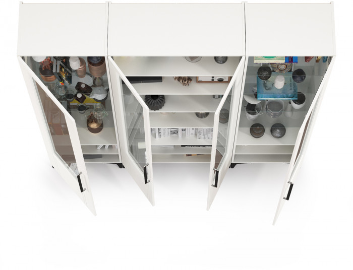 Валенсия Гостиная № 072, ЛДСП белый шагрень/МДФ белый шагрень