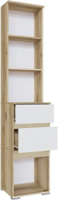 Плейона Тумба с ящиками делано/белый