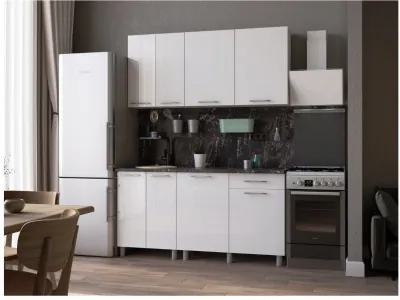 Кухонный гарнитур Танго 1,6м Белый