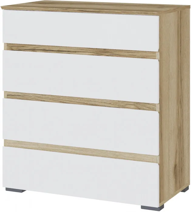 Модульная спальня Плейона, набор 2, Дуб делано/Белый