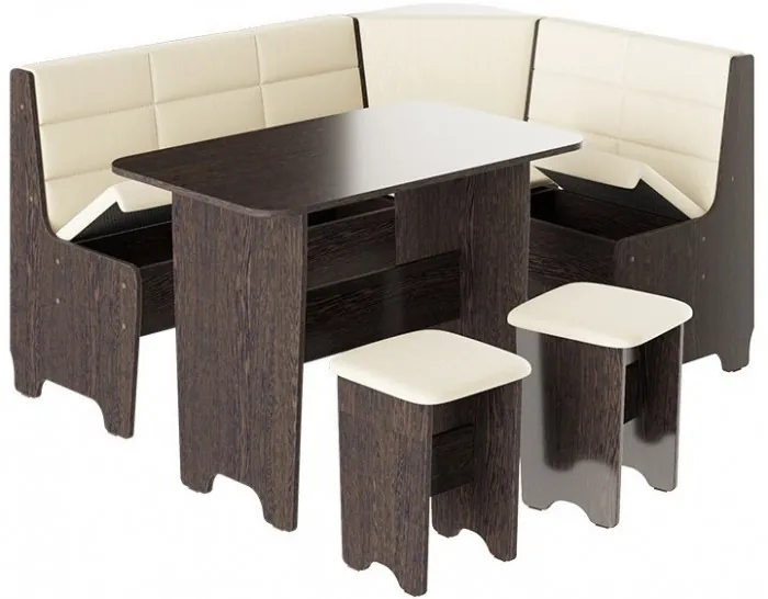 Техас Кухонный уголок Исп.2 (Венге/Кашемир коричневый)