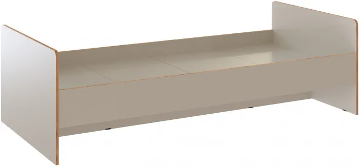 Кровать 0,9 Асцелла с настилом ЛДСП, Кашемир/Крафт золотой