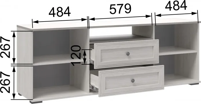 Ричард Тумба для ТВ-техники РТ-1 ясень анкор светлый