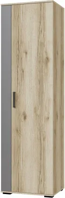 Шкаф платяной Оскар-18, Дуб делано/Графит серый