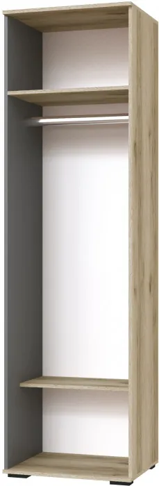 Шкаф платяной Оскар-18, Дуб делано/Графит серый