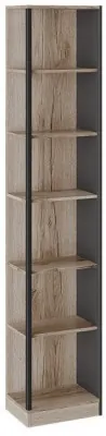 Окланд ТД-324.07.24 Стеллаж (Фон Черный/Дуб Делано)