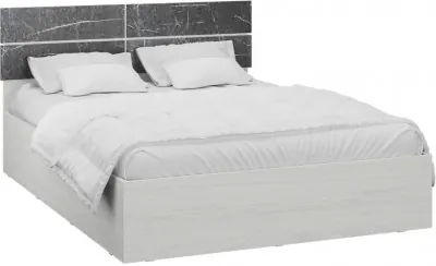 Теана Кровать 160+ПМ, ясень анкор светлый/мрамор дарк