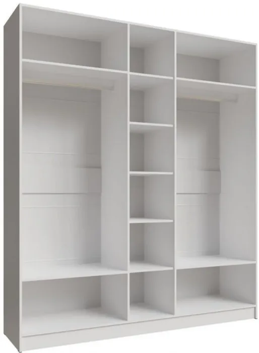 Шкаф Мадрид 2000 с зеркалом белый