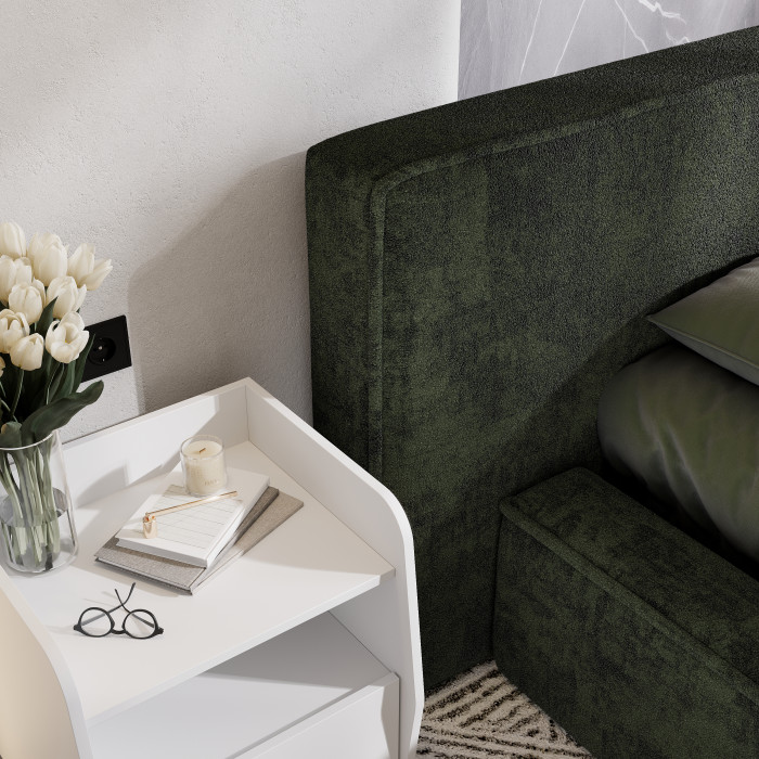 Кровать с подъемным механизмом Релакс КР-14 (1,4м), Зеленый изумруд