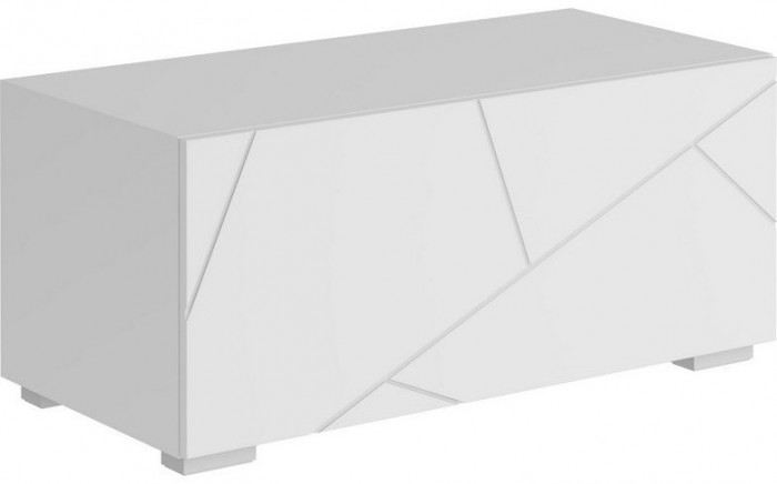 Модульная гостиная Гранж, композиция 3 (Белый (Шагрень)/Крафт золотой / Белый софт)