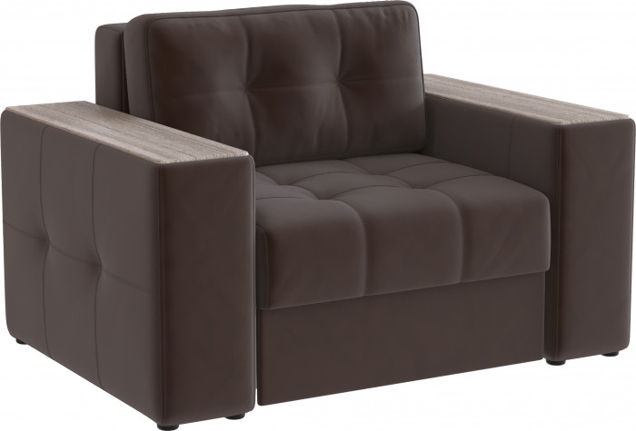 Кресло-кровать "Нави", Коричневый/МДФ сандал белый