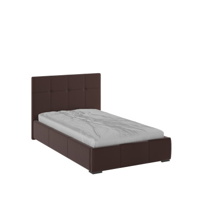 Рио Кровать интерьерная 120 коричневый квадрат, ортопед