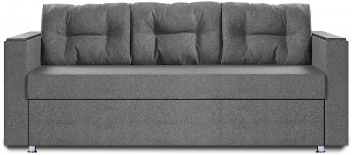 Диван-кровать Атлант2, еврокнижка, рогожка, 140х190, серый