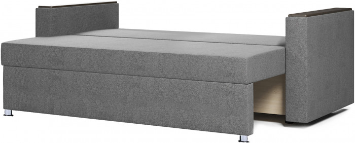 Диван-кровать Атлант2, еврокнижка, рогожка, 140х190, серый