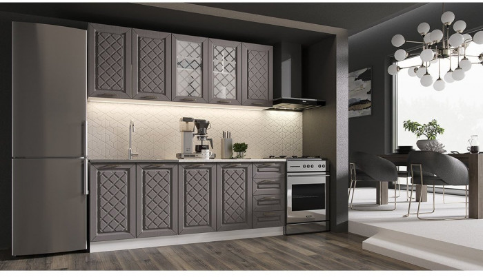 Кухня МДФ Агава 2000, Лиственница светлая