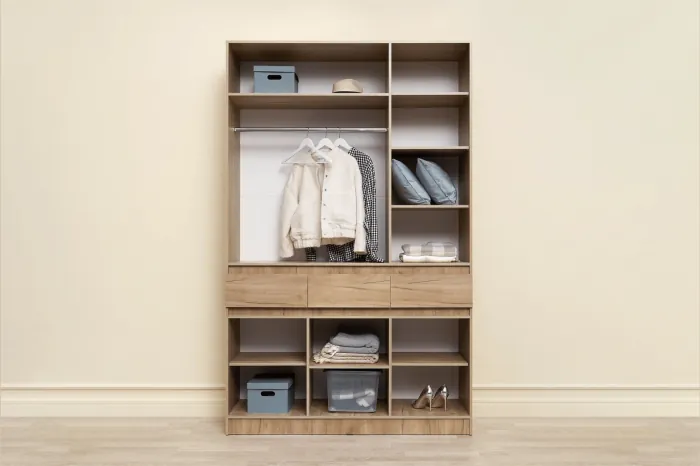 Прихожая Роджина Шкаф 3-х ств (Дуб крафт/Графит) (Дуб крафт/ Графит)