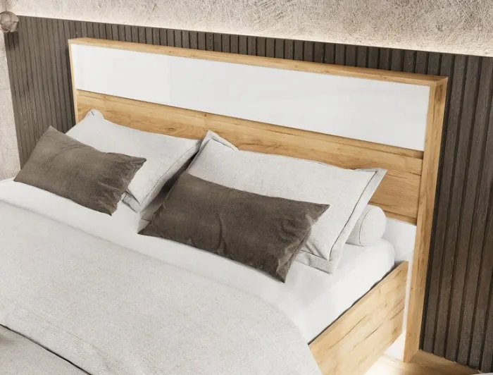 Спальня Роджинамиф дуб крафт/белый глянец