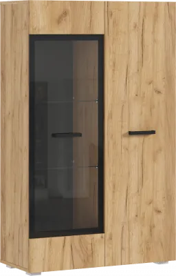 Нэнси NEW Шкаф-стекло ЛДСП, Дуб Крафт