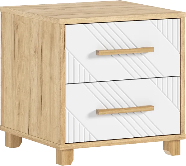 Спальня Ирис, композиция 2, браш вайт/дуб крафт