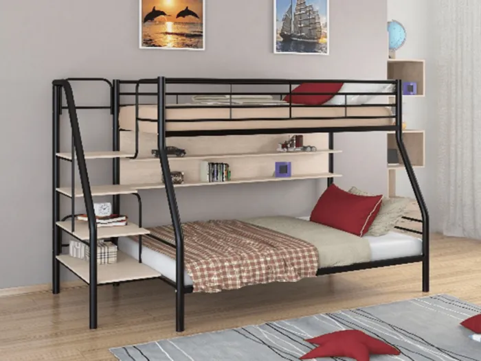 Двухъярусная кровать Толедо-1П (Серый)