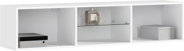 Норд Тумба ТВ подвесная (Белый глянец, Белый)