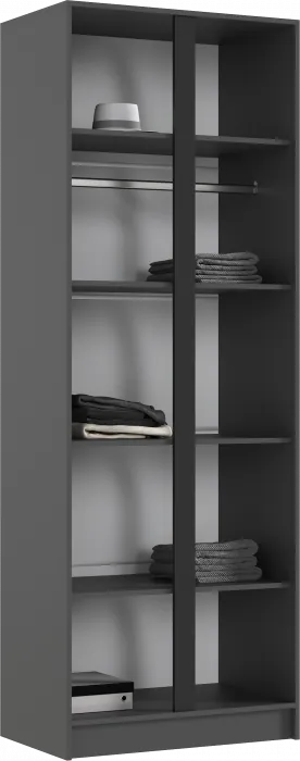 Келвин Шкаф 2-х створчатый (800) (Графит, Графит)