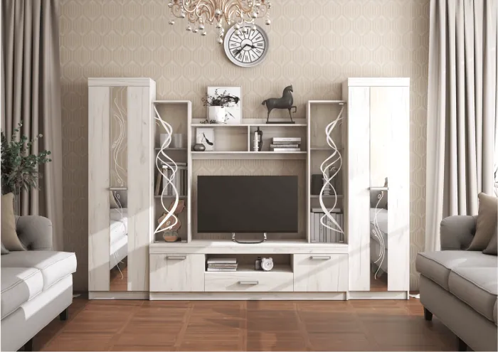 Гостиная Атлантида 2Б (Ясень шимо тёмный / Ясень шимо светлый)