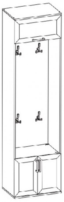 Бэль Вешалка открытая Слоновая кость