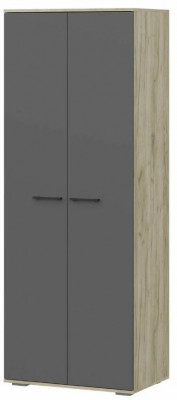 мс для прихожей Бостон ШК-800 дуб крафт серый/серый графит