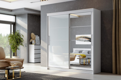 Шкаф-купе &quot;ШКП 3&quot; (2,0) Белый текстурный