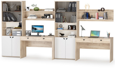 КР100 Бостон № 11, цвет дуб эндгрейн элегантный/12.69+09.132+13.156+12.69+09.132+13.156, ШхГхВ 384х57,2х194,4 см., ун. сборка